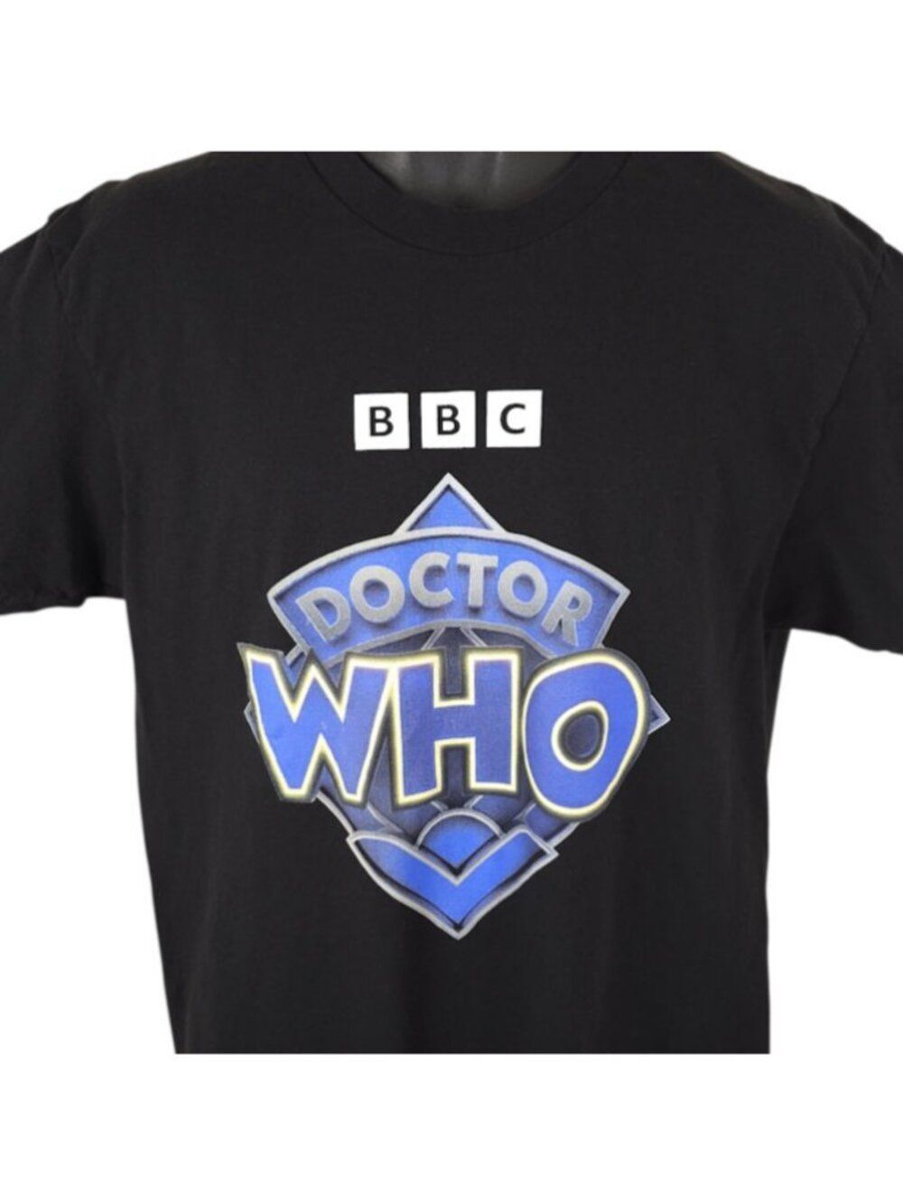 Doctor Who T Shirt Mens Size Large Black BBC Sci Fi Television Series